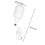 2-Pack Plastic Float Valve for Aquarium Water Level Control Automatic White 5