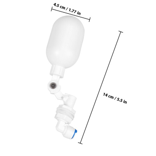 2-Pack Float Valve for Water Tanks, Easy to Install, White Plastic, Suitable for Various Applications 1