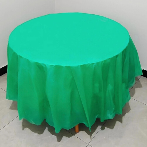 Toalha de mesa redonda de 84 polegadas (pacote com 1) - Tecido de poliéster resistente a manchas | Capa de mesa lavável e à prova de derramamentos 1