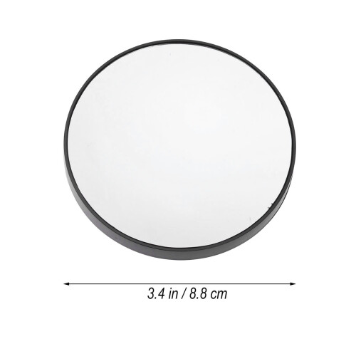2PC15X Specchio per il trucco rotondo con ventose, specchio da parete trasparente per bagno e casa 1