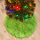 Grønt snøfnugg juletreskjørt 90 cm 1