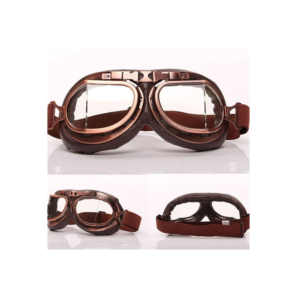 Vintage Motorcycle Goggles Helmet-Compatible Pair 962125477740
