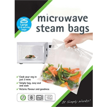 Bolsas para cocinar al vapor en microondas - Paquete de 25 | Decoración del hogar, cocina y más