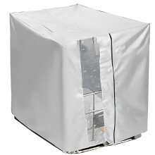 Silver IBC Tank Cover 120x116x100 cm, Dust & Waterproof Oxford Cloth Insulated Cover for IBC Tanks