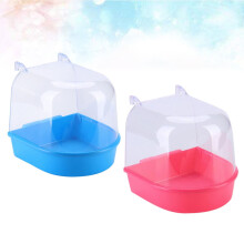 Bassin à oiseaux suspendu pour cage – PVC, couleurs assorties