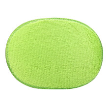 Pluche ovale vloerkleed, absorberend, duurzaam, 30 cm