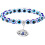 4 τεμάχια βραχιόλι με χάντρες ματιού Hamsa Hand Fatima Charm Stretch Amulet Τουρκικό φυλαχτό για 4