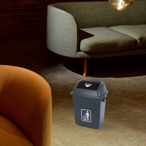 Trash Can Lid Grey Plastic 1 Piece 1
