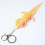 Porte-clés articulé en forme de lézard doré, impression 3D, 16,5 cm 1