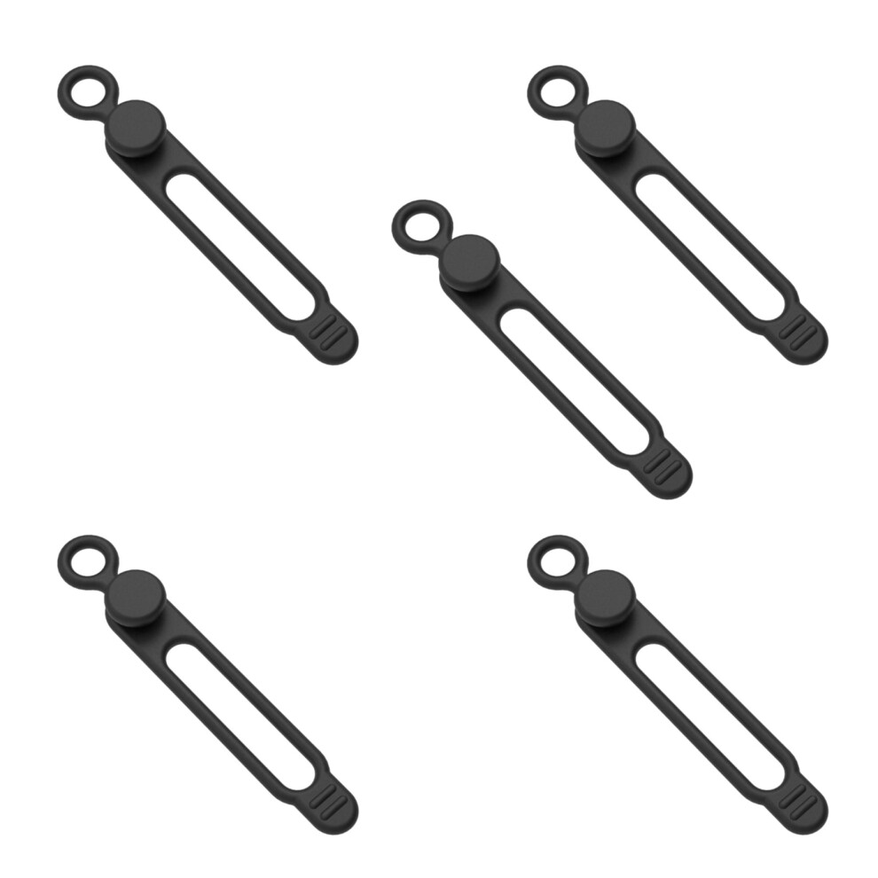 5Pcs Silicone Cable Tie Cord Organizers Cable Straps Reusable Cord Tie Travel Cable Organizers Elastic Tie Wire Tie 9083649197462