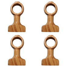 Természetes fa függönyrúd tartók 1,4"-os rudakhoz