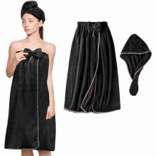 Verstellbarer Mikrofaser-Badehandtuch-Wrap für Damen – saugfähig und schnelltrocknend für Dusche, Fitnessstudio, Strand, Spa und Sauna