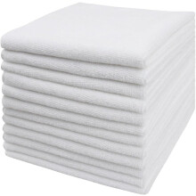 Chiffons de nettoyage en microfibre 30 x 30 cm, lot de 50, ultra-épais, super absorbants, non pelucheux et sans traces – pour voiture, maison,
