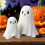 ζευγάρι ειδώλιο φαντασμάτων για το Halloween, τρομακτικό άγαλμα φαντασμάτων από 1