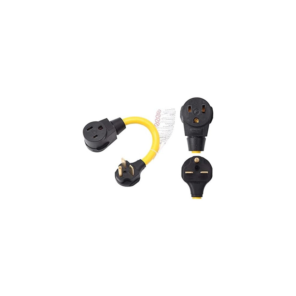 Nema 6-30P To 6-50R Etl Listed 240V 30 Amp 3 Prong Male Plug To 3 Prong Female Receptacle Dryer Welder Power Cord Adapter$$Tools & Hardware Other 9405492044098