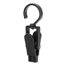20-Pack Swivel Hanging Clips for Closet Organizers, Laundry Hooks Compatible with Curtains, Towels, Clothes Drying