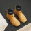 Women's Waterproof Rain Boots Cotton Lined Lightweight 6