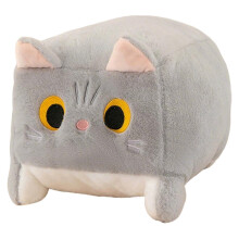 Coussin décoratif en peluche Cube Cat, pour canapé ou table de chevet, en forme de cube, doux et créatif, idéal comme cadeau d'anniversaire.