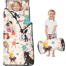 Toddler Nap Mat with Party Hat and Flower Design