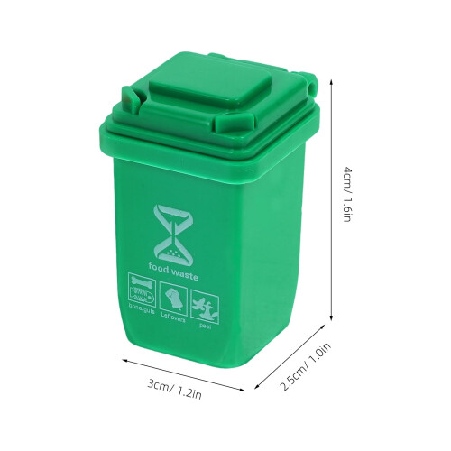 Mini skraldespandmodel til dukkehuse – 5 stk. 1