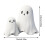 ζευγάρι ειδώλιο φαντασμάτων για το Halloween, τρομακτικό άγαλμα φαντασμάτων από 3