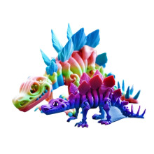3D-utskriven Stegosaurus-staty med rörliga leder 1 st