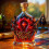 Γυάλινη καράφα Gothic Skull για ουίσκι, 1L 1