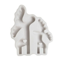 Molde de silicona de reno para manualidades con resina – 1 unidad