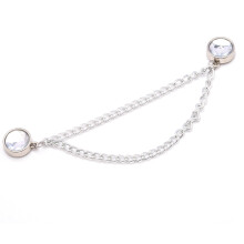 Rhinestones Chain Magnetic Clasps Trousers Length Adjustment Clip Magnetic Pants Shortener Clip for Jeans Make Shorter