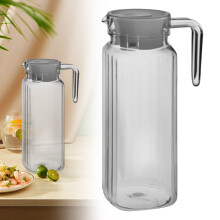 Pichet en verre Igloo Quadra italien avec couvercle et bec verseur, 1,5 L