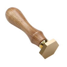 Craft Stamp Head and Handle Set Unfinished Stamp Head for Seal Card Envelope Scrapbook Journal Craft Embellishment