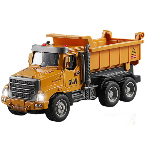 Camion giocattolo da cantiere in lega con luci e suoni.