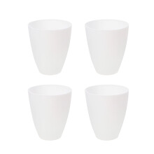 White Plastic Lamp Shade Set of 4 – Fits 4.2 cm Fixtures