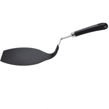 Premium Chef Series Round Flexible Large Spatula Pancake Spatula,Pancake Flipper,Egg Turner, and Omelet Spatula-Heat Resistant,Black