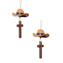 Cowboy-hattu, autokoriste, lännenristi, 3 kpl