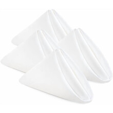Vita polyesterservetter 17x17 tum (24-pack)