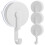 4 Pcs No Drill Towel Hook Suction Cup Hooks White ABS Heavy Duty Garage Tools Organizer 1