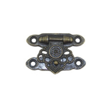Antique Alloy Jewelry Trinket Box with Bronze Gold Latch