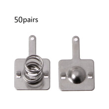 50 Pairs Metal Battery Spring Plate Set AA or Battery Positive and Negative Conversion Spring Plate Contact Pieces