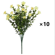 Künstlicher Blumenstrauß für drinnen und draußen, 10-teilig