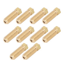 10 pezzi di ugello in ottone M6 0,4 mm / 1,75 mm, parete liscia