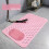 Alfombrilla de ducha rectangular antideslizante de PVC con estampado de lunares. 5