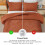 Burnt Orange Boho Comforter Set Microfiber 3-Piece 5