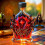 Γυάλινη καράφα Gothic Skull για ουίσκι, 1L 4