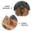 Boîte à mouchoirs en bois décorative en forme de cube (1 pièce) 4