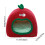 Niche fermée pour petits chiens et chats – Rouge, 3