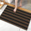 Tapis d'intérieur rayé, résistant aux taches et à la chaleur, 5