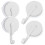 4 Pcs No Drill Towel Hook Suction Cup Hooks White ABS Heavy Duty Garage Tools Organizer 3
