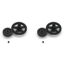 2X Steel 44T Reduction Gear and 27T Motor Gear for  144001 144002 144010 124016 124017 124018 124019 RC Car Parts