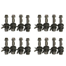 16Pcs 14Mm Steel Car Alineación de Cuatro Ruedas Pernos de Inclinación Ajustables 10.9 Intensidad